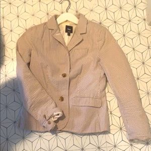 Gap pinstripe linen blazer